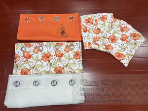 Американские шторы на заказ, занавески для украшения окон, шторы для дома, роскошные черные шторы для гостиной с цветочным принтом - Product Image 3