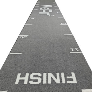Tapis de gym en <span class=keywords><strong>gazon</strong></span> <span class=keywords><strong>synthétique</strong></span> personnalisé pour intérieur, <span class=keywords><strong>couleur</strong></span> grise, très populaire, pour piste de poussée de traîneau - Product Image 1