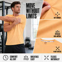 Vente en gros Nouvel arrivage Patchwork T-shirts à séchage rapide Polyester respirant T-shirt personnalisé Gym Plain Hommes T-shirt