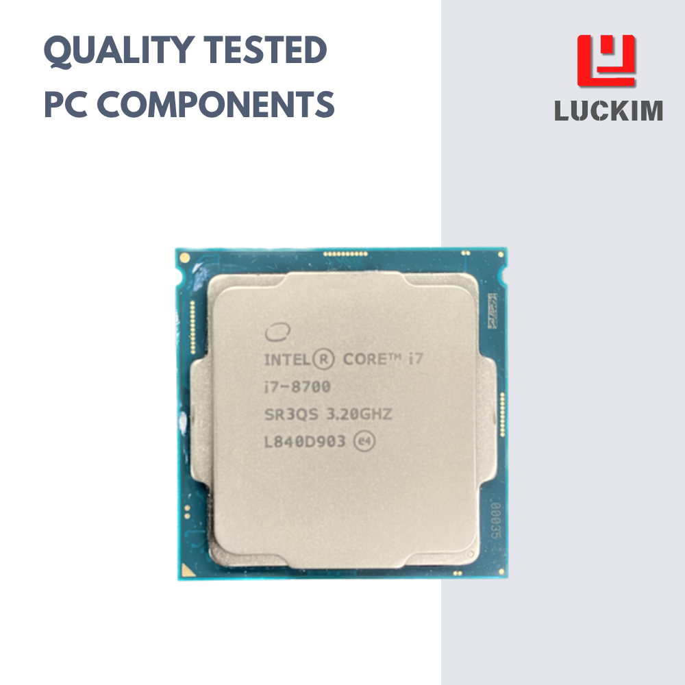 Intel Core i7-8700 Processor, 6 Cores, 3.20GHz, 12MB Cache