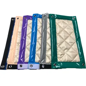 Hiện đại PVC vải tạm thời hàng rào Bảng điều chỉnh ngoài trời Rào Cản âm thanh cách nhiệt kiểm soát tiếng ồn khối lượng nạp Vinyl cách âm - Product Image 5