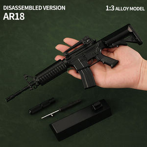 Fusils américain monde célèbre pistolet échelle modèle 3d noir <span class=keywords><strong>Sniper</strong></span> fusil métal bricolage jouet modèle pistolets militaire pistolet modèle - Product Image 3