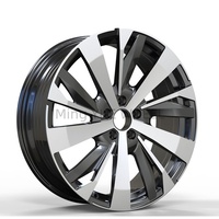 عجلة سيارة ركاب لتشكيل تدفق Mingyue وجه أسود تشكيله 19X7.5J 5X108 4X108 4X98 لسيارة Peugeot 408X