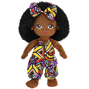 ตุ๊กตาเด็กผู้หญิงผิวสีดำขนาดเท่าคนจริง ยี่ห้อ Factory Lovely Life ทำจากวัสดุผ้าพลัฌนุ่ม สำหรับเด็ก - Product Image 5