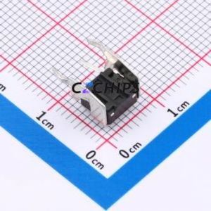 SMG-01Z-H045A1 Tactile Switch Bent Lead Through Hole-4P,7.5x7mm Switch Single Pole Single Throw Round Button 2.5N 7.5mm - Product Image 2