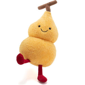 8609 Vente en gros d'usine : Coussin en peluche gourde avec visage souriant pour enfant, idéal pour câliner, cadeaux de Noël - Product Image 4