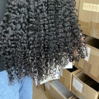 Extension de cheveux humains crépus bouclés, vente en gros, 4A 4B 4C, Extension de cheveux humains, Micro lien, I Tip, Extensions de cheveux bouclés pour femmes noires