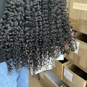 Extension de cheveux humains crépus bouclés, vente en gros, 4A 4B 4C, Extension de cheveux humains, Micro lien, I Tip, Extensions de cheveux bouclés pour femmes noires - Product Image 6