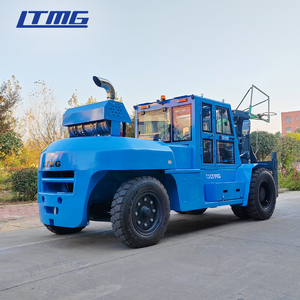 Ltmg 10 טון מיכל מלגזה קדמי צמיג כפול מונית סגורה הרמת גובה 2 מ 'דיזל מלגזה עם 2 שלב תורן - Product Image 4
