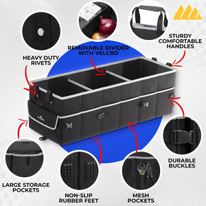 Conteneur de stockage pliable de qualité supérieure réutilisable isolé étanche sac isotherme tissu coffre organisateur pour Garage Premium Shopping - Product Image 3