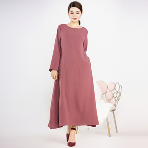 Ramadan Eid abito da preghiera tinta unita abito Hijab turco abito Abaya musulmano Dubai abbigliamento islamico sciolto <span class=keywords><strong>abiti</strong></span> modesti da donna - Product Image 6