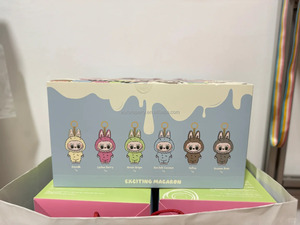 100% auténtico PopMart Labubu caja ciega emocionante Macaron vinilo cara sorpresa caja <span class=keywords><strong>Anime</strong></span> figura llavero niños cumpleaños regalo Juguetes - Product Image 4