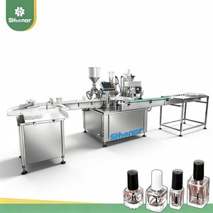 Línea de producción automática de llenado de esmalte de uñas de Gel a pequeña escala, máquina rotativa de llenado y tapado de botellas de aceite líquido - Product Image 1