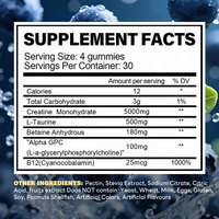 Complément pré-entraînement à marque privée OEM, pilules pour la croissance musculaire, créatine monohydrate en gommes à forte concentration