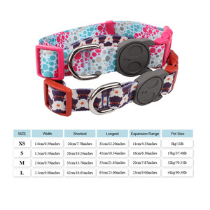 Mooie Glanzende Sublimatie Vegen <span class=keywords><strong>Aqua</strong></span> Pet Ketting Custom Verstelbare Bruine Nylon Hondenhalsband Met D-Ring En Logo Afdrukken - Product Image 6
