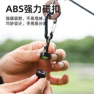 ถุงมือหนังวัวทนความร้อนสำหรับตั้งแคมป์กลางแจ้งพร้อมตะขอแม่เหล็กสีส้มสีดำใช้กับเตาได้ทั้งชายและหญิง - Product Image 5