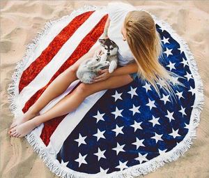 Wholesale Custom Circle Round <b>Beach</b> Pool Towel Fringe 150cm Throw Yoga Picnic <b>Blanket</b> Mat 300gsm - Product Image 2