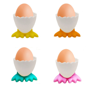 Soporte para Huevos Creativo y Portátil de Plástico, con Forma de Patas de Pollo, Divertido Separador de Huevos, Contenedor para Huevos Cocidos, Utensilio de Cocina - Product Image 1