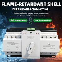 Commutateur de transfert automatique ATS triphasé 4P 4 pôles 63A 100A 125A AC 230V double alimentation automatique et manuelle