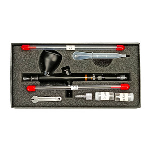 Kit aérographe double action à alimentation par gravité 0,2 mm 0,5 mm, portable, vitesse réglable, pour modélisme et travaux artistiques - Product Image 4
