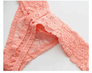 Biancheria intima donna taglie forti in pizzo da donna slip Sexy Lingerie carina trasparente mutandine - Product Image 4