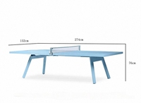 Table de ping-pong minimaliste italienne haut de gamme, design créatif, table de ping-pong pour espace de loisirs de villa haut de gamme