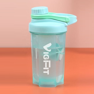 500ml Small Protein <b>Shaker</b> <b>Bottles</b> with Handle BPA-Free Gym <b>Shaker</b> Cups with Blending Ball for Protein Shakes and Pre Workout - Product Image 3