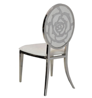 Chaises Bellini en acier inoxydable pour mariage, or, fête prénatale, décor d'hôtel
