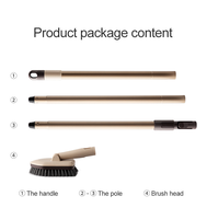 2023 nouveau design longue poignée salle de bain poils balais de sol et nettoyage brosse de balayage nettoyant multi-usage lavage récurage