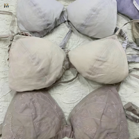 보이지 않는 멀티웨이 100% 헴프 유루마 브라 디자이너 스타일 조절 가능한 어깨끈 통기성 V넥 브라 (일상생활용)