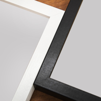 Marco de Fotos de Madera MDF Hecho a Mano, Personalizable, con Impresión UV Disponible, en Blanco y Negro, para Decoración de Muebles y Regalos Navideños