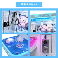 Machine à griffes mini personnalisée pour poupées, avec accepteur de pièces et lumières clignotantes, pour enfants, version anglaise 110/220V