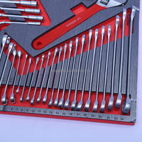 Kit d'outils de réparation automobile avec plateau de rangement en mousse EVA, jeu de clés à cliquet et douilles de 352 pièces, outils de précision, ensemble d'outils pour garage et atelier