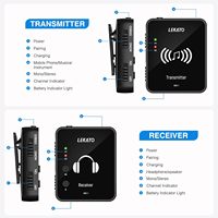 Système de monitoring intra-auriculaire sans fil stéréo LEKATO MS-1 2,4 GHz, équipement de scène avec émetteur-récepteur à clip pour de nombreuses performances