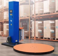 Enrouleur de film pour palettes automatique professionnel pour la fabrication, machine d'emballage de plateaux pour la sécurisation des marchandises