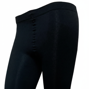 Collants de compression chauds tricotés à fleurs et opaques pour l'hiver - Product Image 1