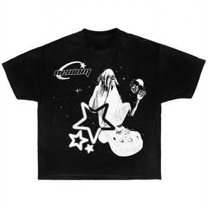 T-shirt Oversize Big Steppa Y2K con Grafica Streetwear e Design Meme - Product Image 2