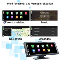 Caméra embarquée portable CE ROHS Carplay 10,26 pouces 4K avant et arrière, Carplay sans fil, Android Auto, boîte noire de voiture