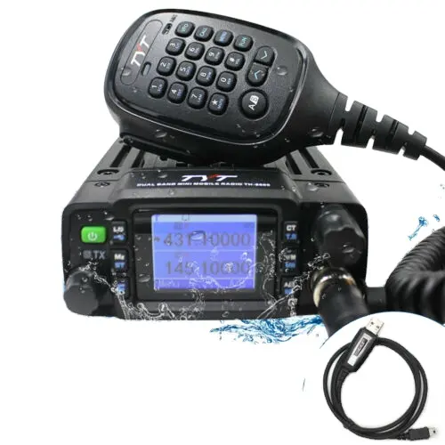 small size dual band car radio CE FCC approved 25W UHF VHF radio TH-8600 Waterproof radios for vehicles