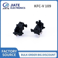 Interrupteur de détection KFC-V 109 à 2 broches SMD avec actionneur à oreille de montage unique, interrupteur à bascule latéral à réinitialisation