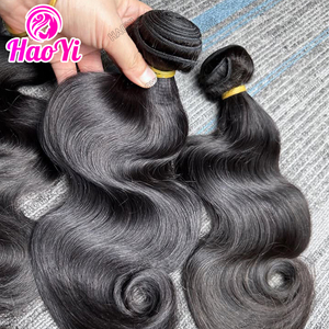 Paquetes de Cabello Virgen Natural Haoyi Body Wave, Paquetes de Cabello Humano Virgen Natural de Alta Calidad, Paquetes de Cabello Humano Virgen Natural Indio Grado 15A - Product Image 2