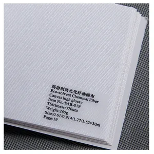 2023 High quality canvas Advertising materials eco solvent chemical fiber canvas roll high glossy
