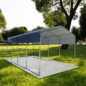 Grand abri métallique pour voiture, taille personnalisable, base renforcée, résistant au vent et à la neige, abri de stationnement extérieur pour camping-car, camion, bateau - Product Image 2