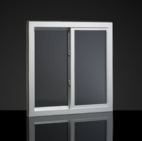 Venta al por mayor de fábrica Personalización UPVC Ventanas corredizas de vidrio de doble acristalamiento Low E