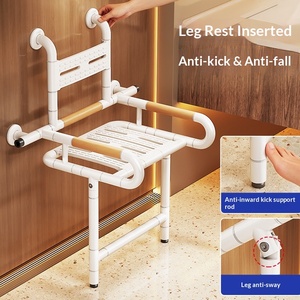 Folding Commode Chair for the <b>Elderly</b>, Indoor Shower & Toilet Seat, <b>Mobile</b> Toilet with Wheels Bath Chair Factory on Sale - Product Image 3