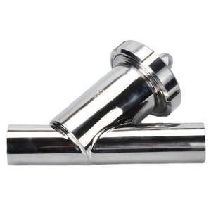Filtro sanitario tipo Y de acero inoxidable SUS304 316L Tri-Clamp para la industria farmacéutica de alimentos lácteos, malla 100 personalizable - Product Image 2