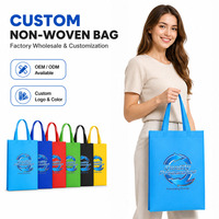 Sac fourre-tout personnalisé avec logo, sacs de shopping résistants, sacs de shopping non tissés, sacs écologiques réutilisables