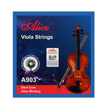 Corde de viola en acier authentique Alice A903, noyau en acier, manche en alliage d'argent allemand