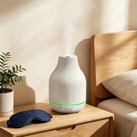 Diffuseur d'arômes volcanique, humidificateur d'air électrique, machine d'aromathérapie en céramique écologique, lumière de nuit LED multicolore, hôtel