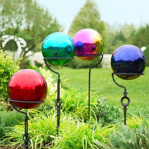 Esfera Decorativa de Acero Inoxidable Cromado de 250 mm (25 cm, <span class=keywords><strong>10</strong></span> Pulgadas), Irrompible, para Jardín, Césped, Exterior, con Espejo Reflectante, Soldada - Product Image 6